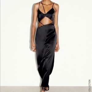 Zara asymmetric dress in size L